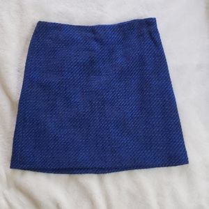 NWT Blue tweed skirt